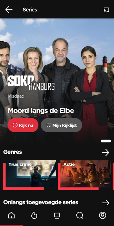 Genres bekijken Videoland